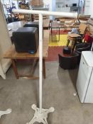 * heavy cast iron single base clothes rail. 620w x 1550h
