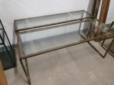 * 2 x display benches - 1 x 1400w x 500d x 600h, 1 x 1400w x 350d x 600h