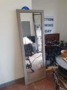 * grey framed mirror - 600w x 1720h