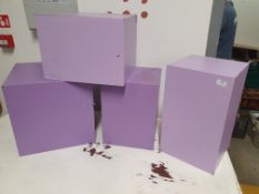 * 4 x lilac plinths