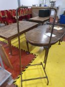 * tubular clothing rail - with bottom rail for putting shelf on