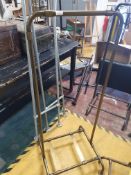 * tubular clothing rail - with bottom rail for putting shelf on