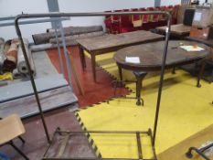 * tubular clothing rail - with bottom rail for putting shelf on