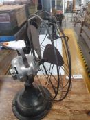 * small vintage desk fan - heavy