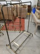 * tubular clothing rail - with bottom rail for putting shelf on