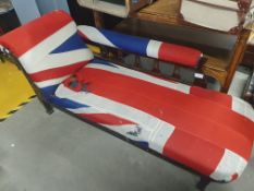* union jack chaise lounge