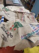 * 10 x 70kg hessian sacks
