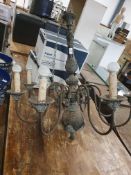 * Vintage distressed gothic chandalier