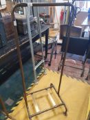 * tubular clothing rail - with bottom rail for putting shelf on