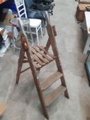 * vintage folding step ladder