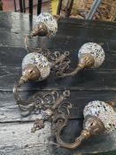 * 2 x double shade moroccan style light fitting