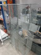 * 9 compartment cage style lockers