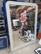 * large white framed mirror - 1200w x 1670