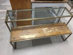 * 2 x display benches - 1 x 1400w x 350d x 600h, 1 x 1300w x 350d x 370h