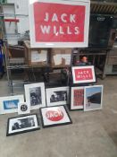 * selection of framed prints