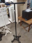 * heavy cast iron single base clothes rail. 620w x 1550h
