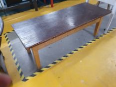 * Low level vintage table - 1520w x 600d x 560h