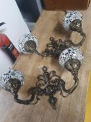 * 2 x double shade moroccan style light fitting
