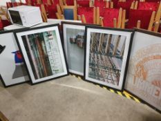 * 5 x large framed prints