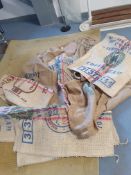 * 10 x 70kg hessian sacks