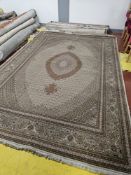 * Persian Tabriz wool rug - handmade in Iran. In very good condition. 3660w x 2520d