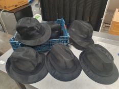 * black mesh hats