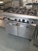 * 6 burner gas oven