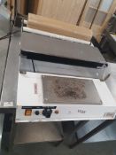 * white tray wrapper with hot wire