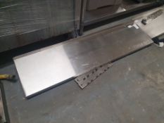 * S/S shelf with brackets - 1200w x 300d