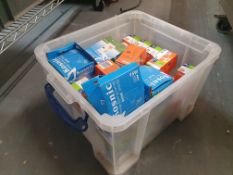 * box of assorted bulbs