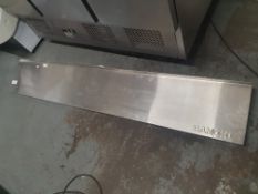 * S/S shelf with brackets - 1800w x 300d