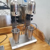 * double head commercial milkshake blender