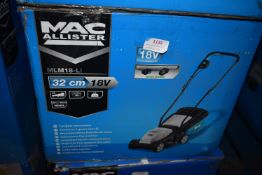 *Two Mac Allister 32cm 18v Cordless Lawnmowers (salvage)