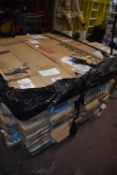 *Pallet of ~60 Fourfold Bath/Shower Screens (salvage)