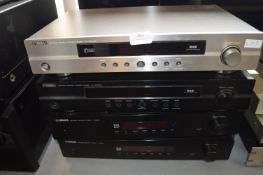 Four Yamaha Audio Tuners