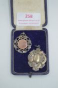 Two Hallmarked Sterling Silver Victorian Medallion