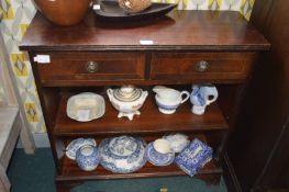 Small Mahogany Bookcase with Two Drawers
