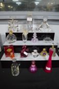 Fifteen Vintage and Decorative Scent Bottles