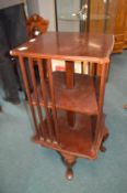 Reproduction Mahogany Revolving Bookcase