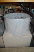 *Two Large White Decorative Lampshades