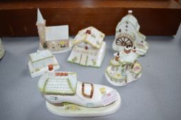 Five Coalport Miniature Cottages etc.