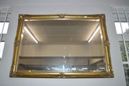 Gilt Framed Beveled Edge Mirror