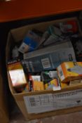 *Box of Mixed Incandescent and Other Light Bulbs