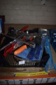 *Basket of Assorted Hand Tools, Pop Rivet Guns, Clamps, etc.