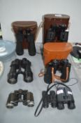 Seven Pairs of Binoculars Including Lieberman, Tel