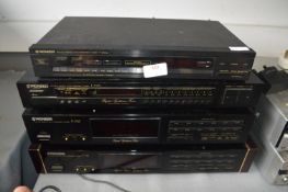 Four Pioneer Synthesiser Tuners