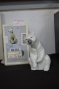 Lladro Polar Bear Figure with Packaging