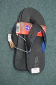 *Flojos Gent's Black Flipflops Size: 9