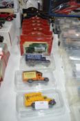 Twelve Vintage Diecast Advertising Vehicles by Lle