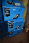 *Three Mac Allister 33cm 1200w lawnmowers (salvage)